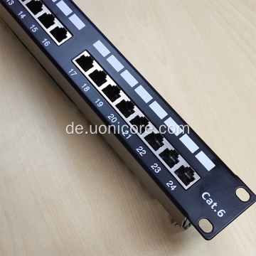 STP Patchpanel 24 Port CAT6 Wandpanel